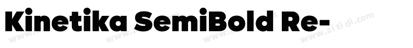 Kinetika SemiBold Re字体转换